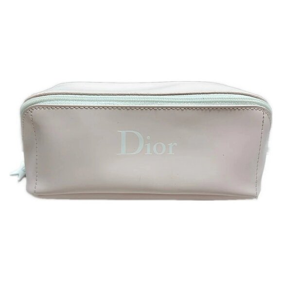 Auth Dior Beauty - Light Pink Polyurethane Polyester Pouch - Picture 1 of 7